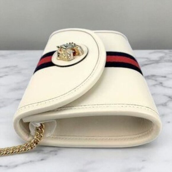 NIB Authentic Gucci Women Rajah mini bag In White - Picture 2 of 6